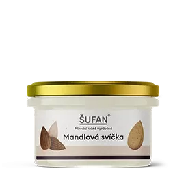 Prírodná mandľová sviečka 190 g