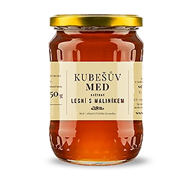 Kubešův med lesný s maliníkom 480 g